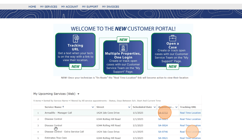 customer portal